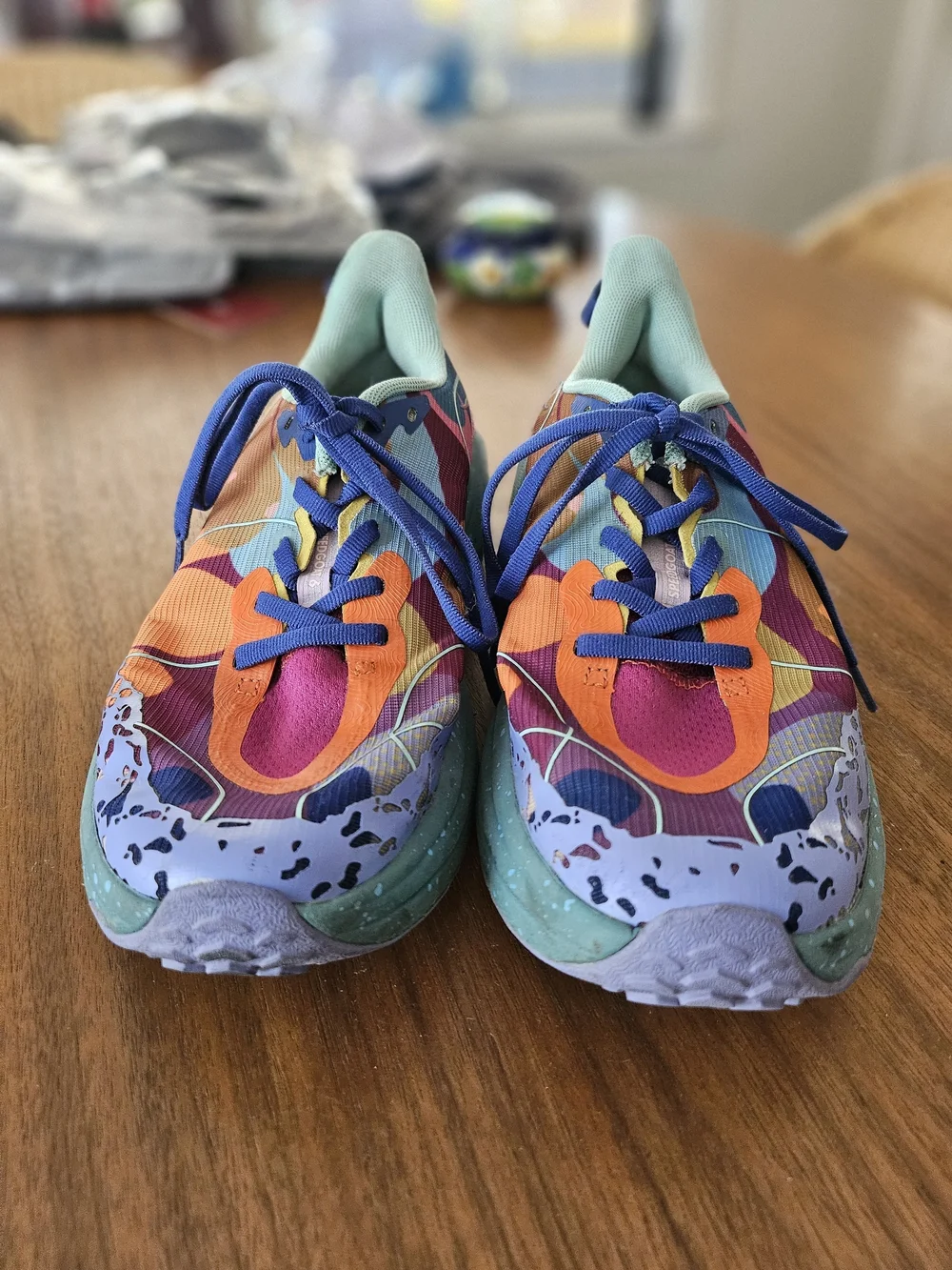Hoka Speedgoat 6 Studio Proba Sneakers Teal, Orange & Pink, Purple 6MD